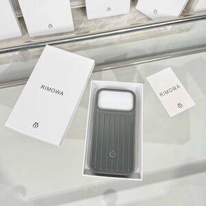 RIMOWA Silver and Gray Phone Case